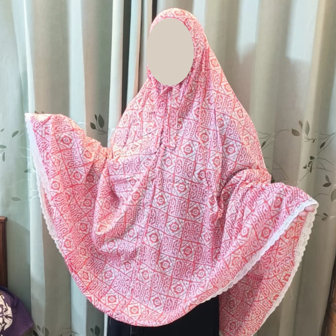 Cotton Semi Long Salat Hijab SH108