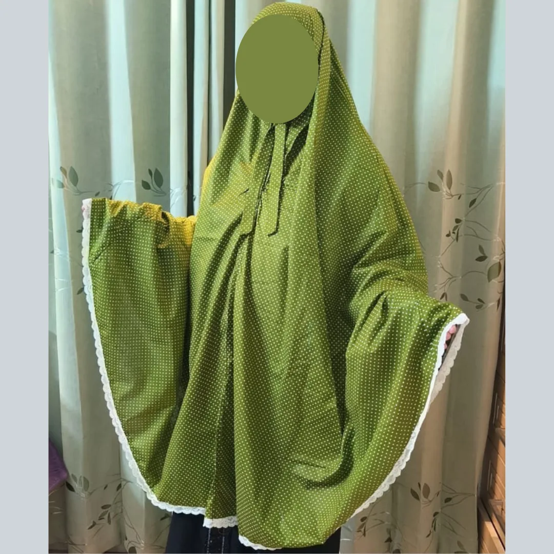Cotton Semi Long Salat Hijab SH104