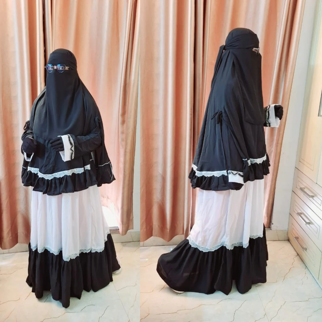 Separate nose nikab Khimar and skirt set CB103