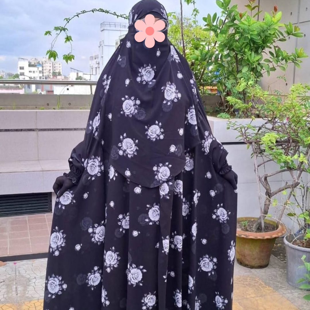 Cherry Georgette Fabric Full Long Jilbab CG119