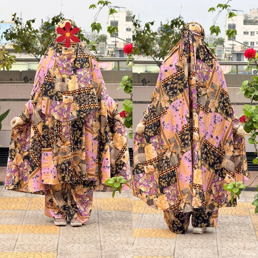Royel Silk Fabric Khimar Set RS100